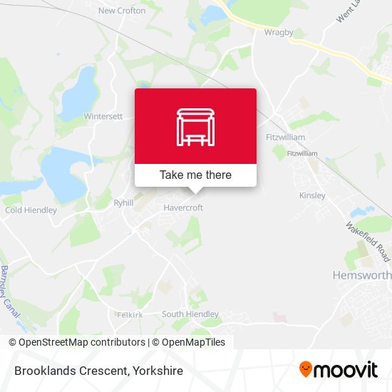 Brooklands Crescent map