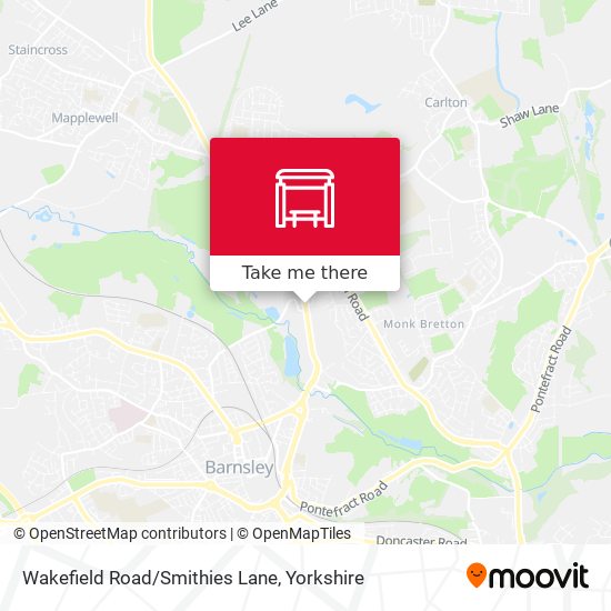 Wakefield Road/Smithies Lane map