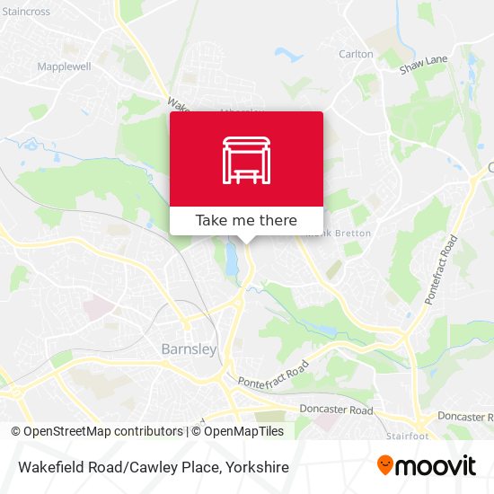 Wakefield Road/Cawley Place map