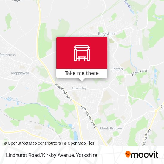 Lindhurst Road/Kirkby Avenue map