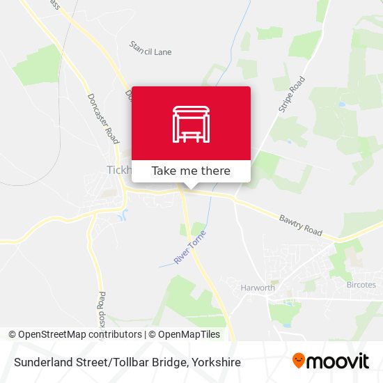 Sunderland Street / Tollbar Bridge map