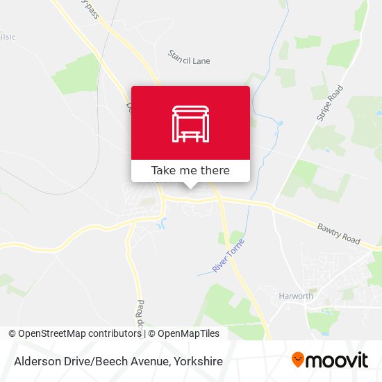 Alderson Drive/Beech Avenue map