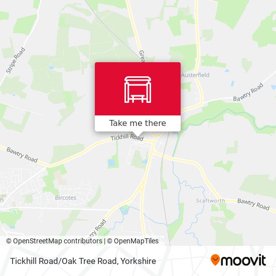 Tickhill Road/Oak Tree Road map