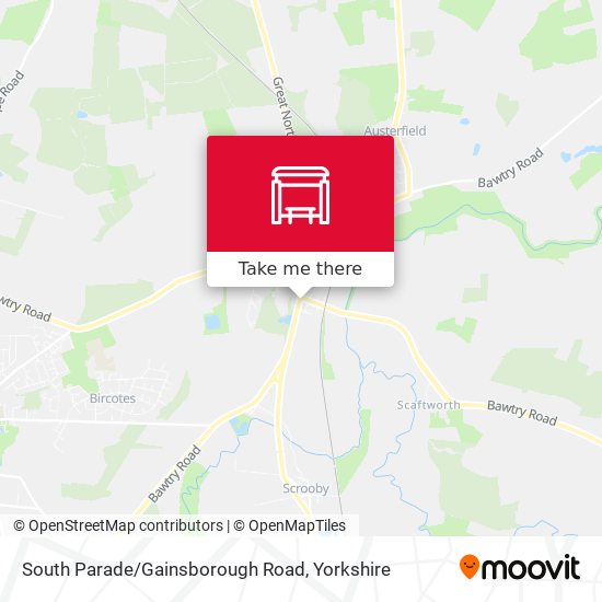 South Parade/Gainsborough Road map