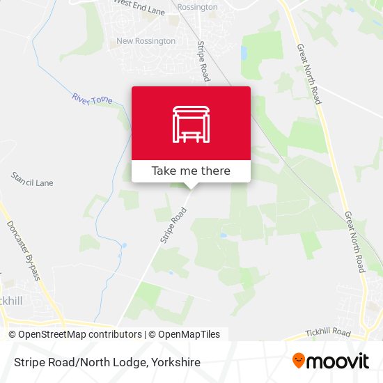 Stripe Road/North Lodge map