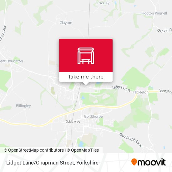 Lidget Lane/Chapman Street map