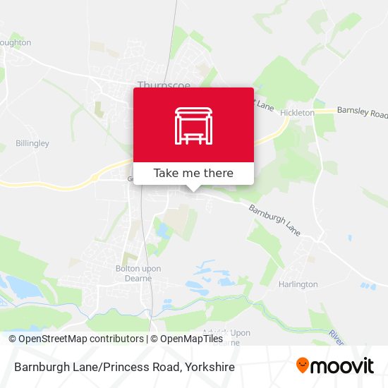 Barnburgh Lane/Princess Road map