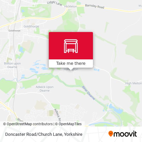 Doncaster Road/Church Lane map