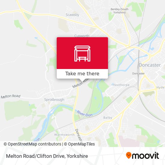 Melton Road/Clifton Drive map