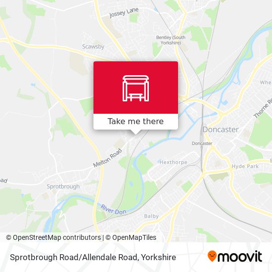 Sprotbrough Road / Allendale Road map