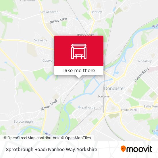 Sprotbrough Road/Ivanhoe Way map