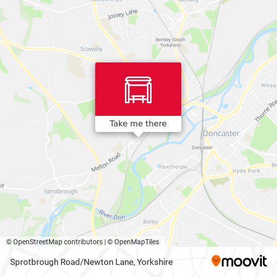 Sprotbrough Road/Newton Lane map