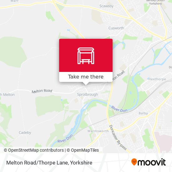 Melton Road/Thorpe Lane map
