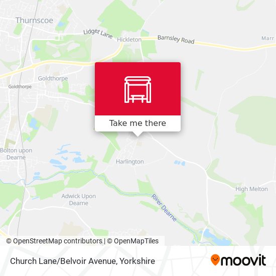 Church Lane/Belvoir Avenue map