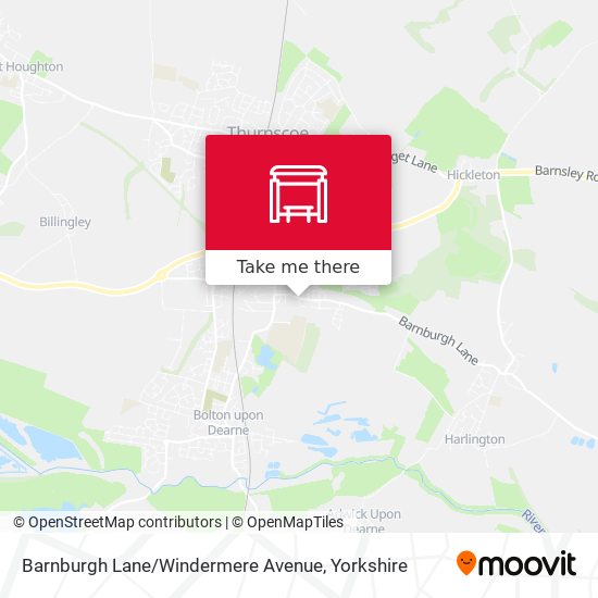 Barnburgh Lane / Windermere Avenue map