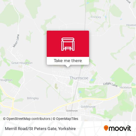 Merrill Road/St Peters Gate map