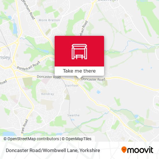 Doncaster Road/Wombwell Lane map