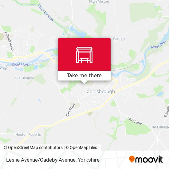 Leslie Avenue/Cadeby Avenue map