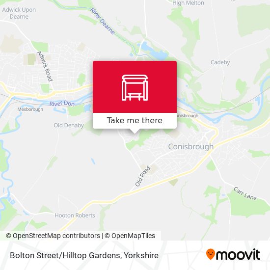 Bolton Street/Hilltop Gardens map