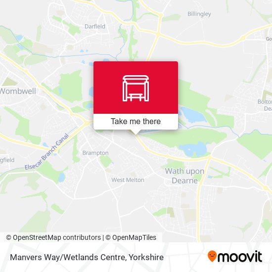 Manvers Way/Wetlands Centre map