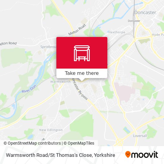 Warmsworth Road / St Thomas's Close map