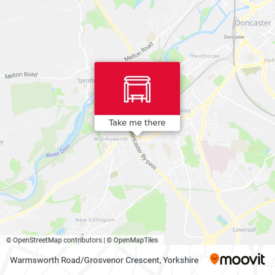 Warmsworth Road / Grosvenor Crescent map