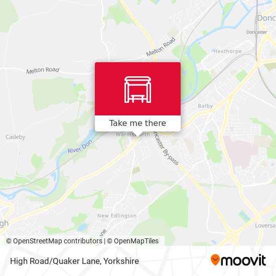 High Road/Quaker Lane map