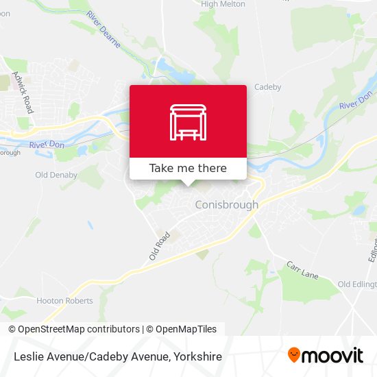 Leslie Avenue/Cadeby Avenue map