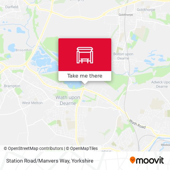 Station Road/Manvers Way map