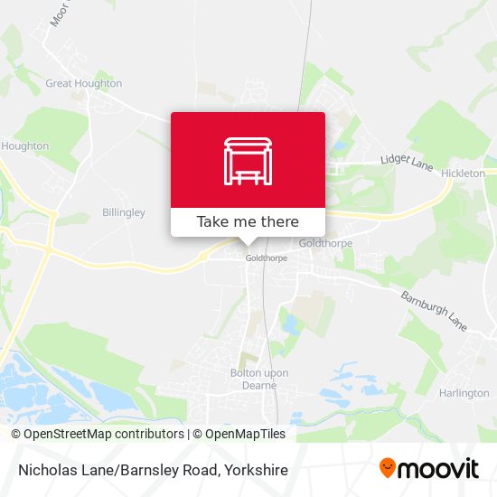 Nicholas Lane/Barnsley Road map