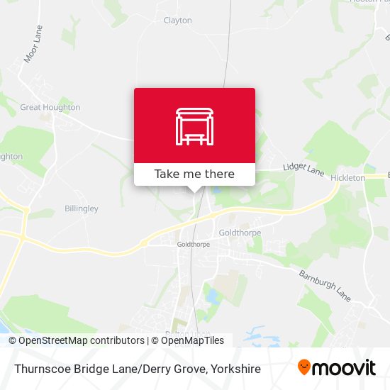 Thurnscoe Bridge Lane / Derry Grove map