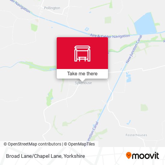 Broad Lane/Chapel Lane map