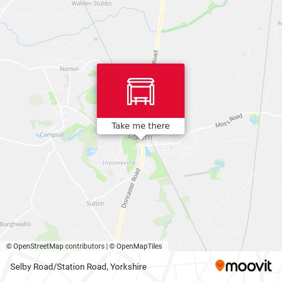 Selby Road/Station Road map