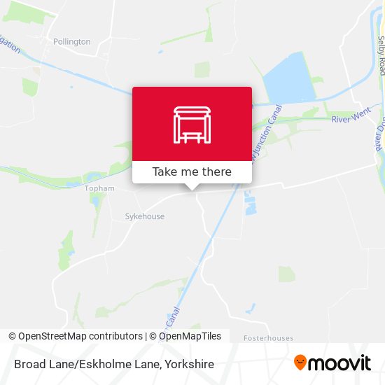 Broad Lane/Eskholme Lane map