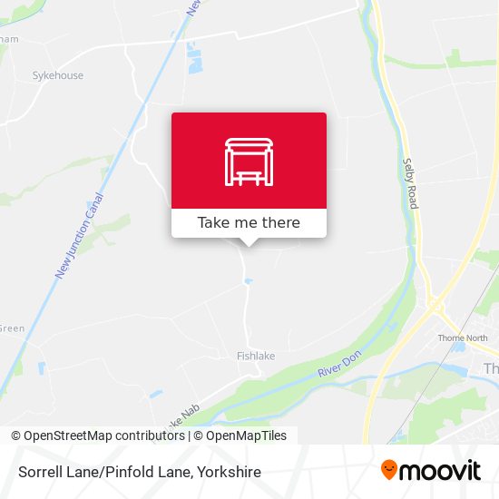 Sorrell Lane/Pinfold Lane map