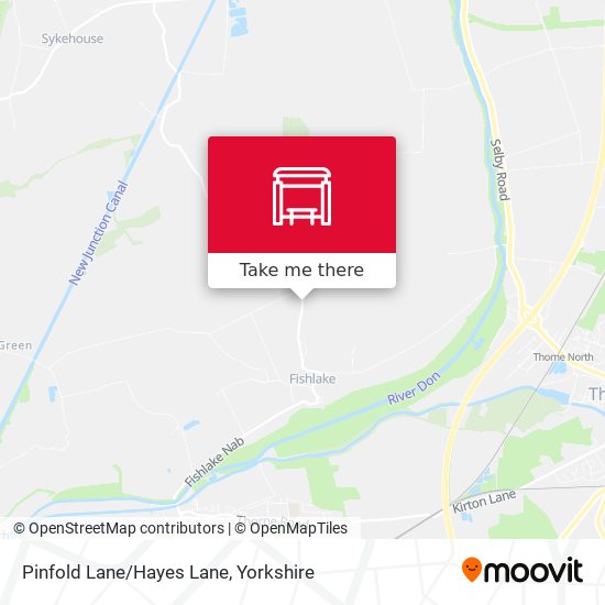 Pinfold Lane/Hayes Lane map