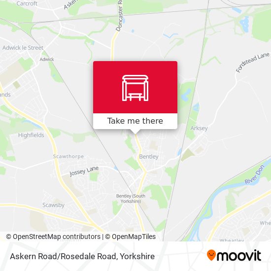 Askern Road/Rosedale Road map