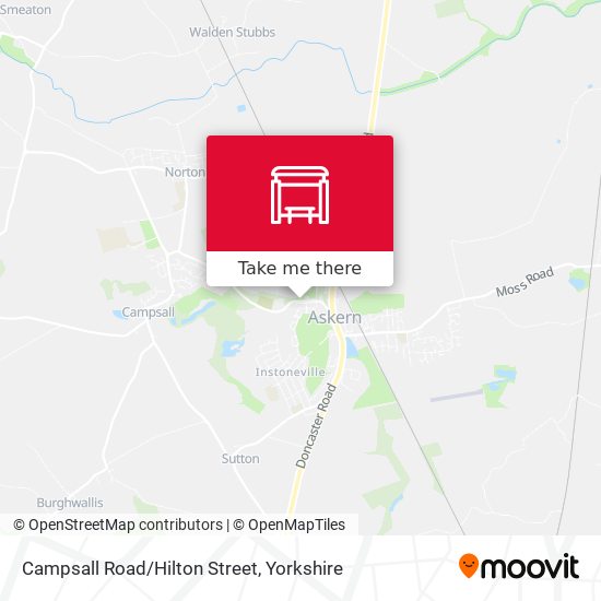 Campsall Road/Hilton Street map