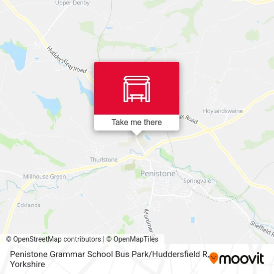 Penistone Grammar School Bus Park / Huddersfield R map