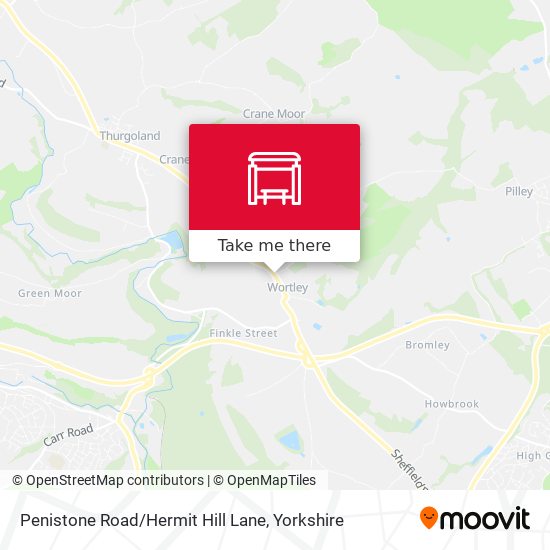 Penistone Road / Hermit Hill Lane map
