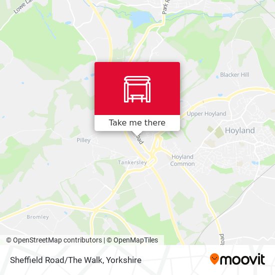 Sheffield Road/The Walk map