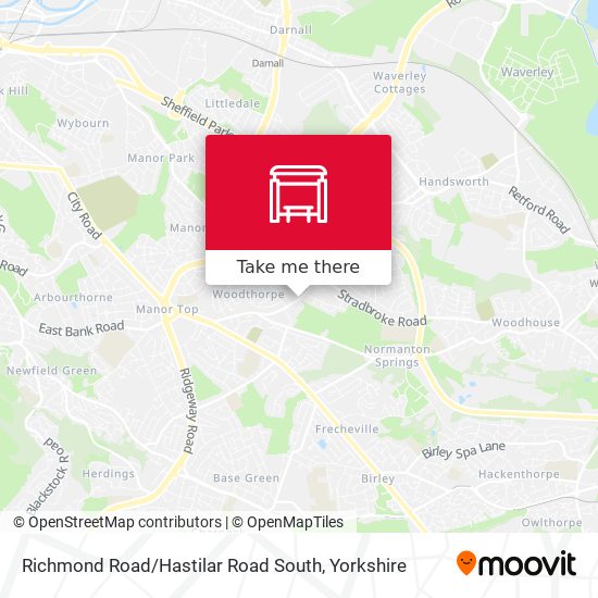 Richmond Road / Hastilar Road South map
