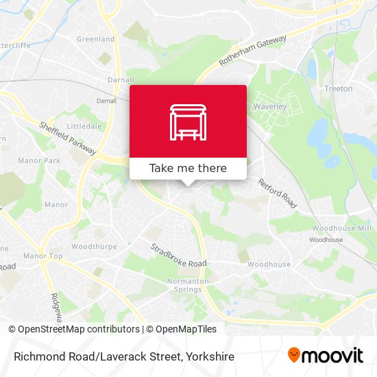 Richmond Road/Laverack Street map