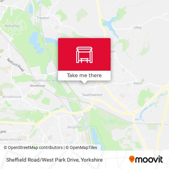 Sheffield Road/West Park Drive map