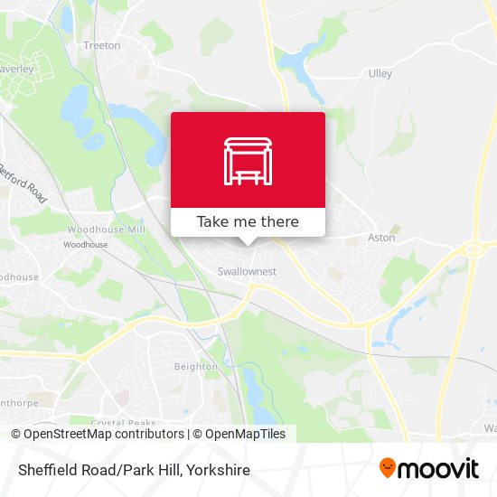 Sheffield Road/Park Hill map