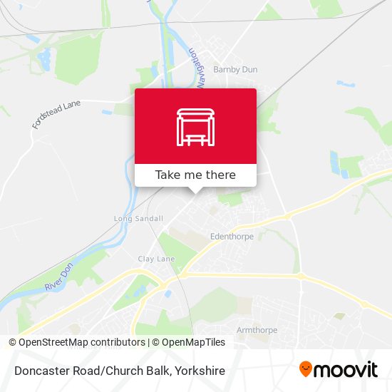 Doncaster Road/Church Balk map