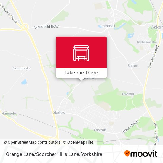 Grange Lane / Scorcher Hills Lane map