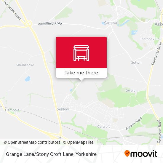 Grange Lane/Stony Croft Lane map