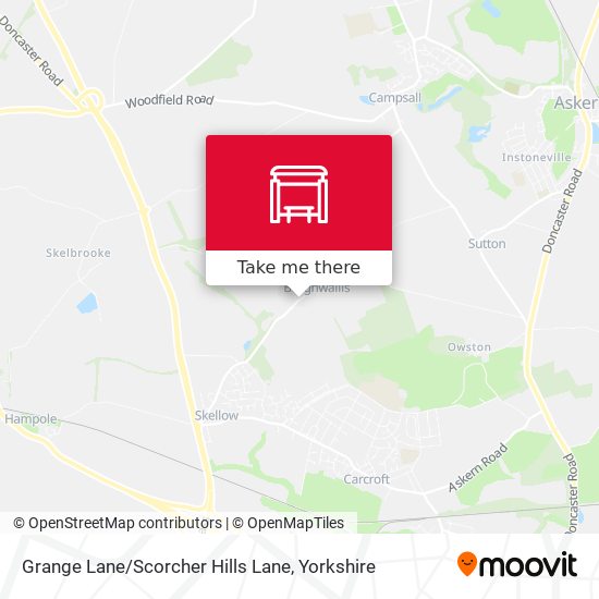 Grange Lane / Scorcher Hills Lane map