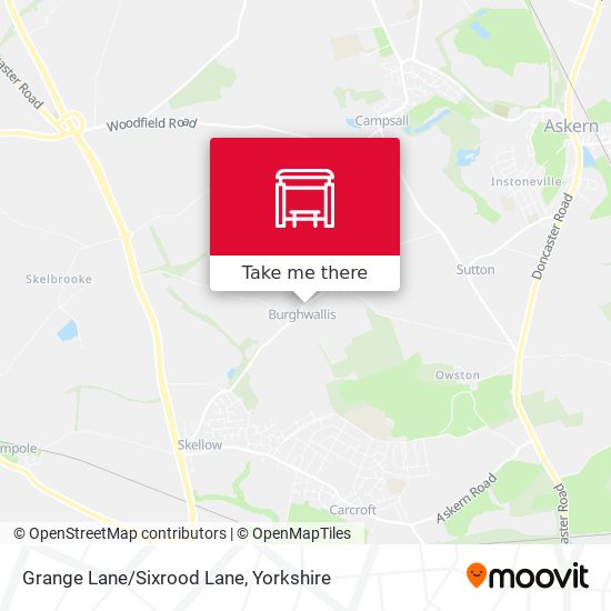 Grange Lane/Sixrood Lane map